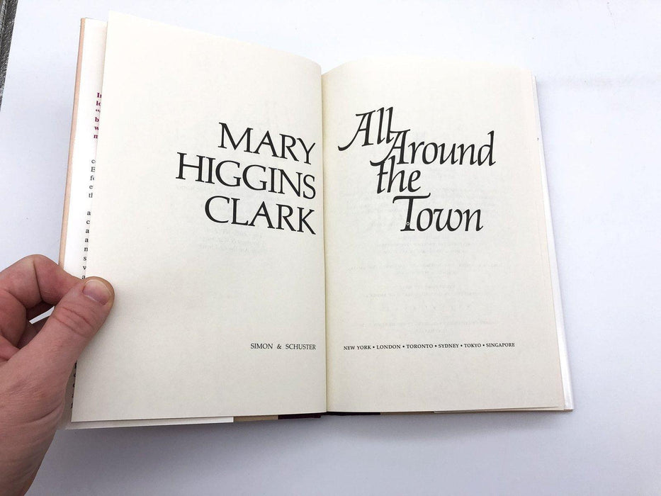 All Around the Town Mary Higgins Clark 1992 Simon Schuster HC First Edition 7