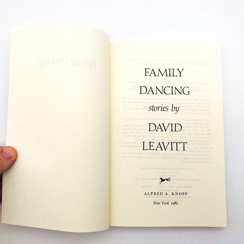Family Dancing Paperback David Leavitt 1984 Family Dynamics Stories Domestic 7