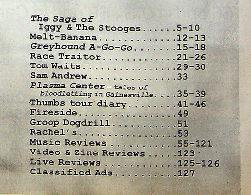 Tail Spins # 33 2000 Iggy & The Stooges, Tom Waits 2