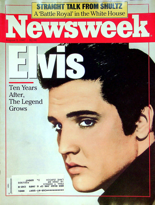 Newsweek Magazine August 3 1987 Elvis Presley 10 Year Anniversary Of Death