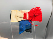 Vintage Patriotic Lapel Hair Pin Bow Barrette Red White Blue United States USA 5