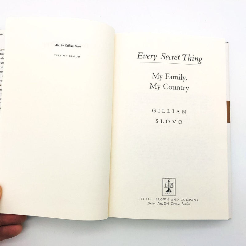 Every Secret Thing Hardcover Gillian Slovo 1997 Women Journalists Biography 1st 7