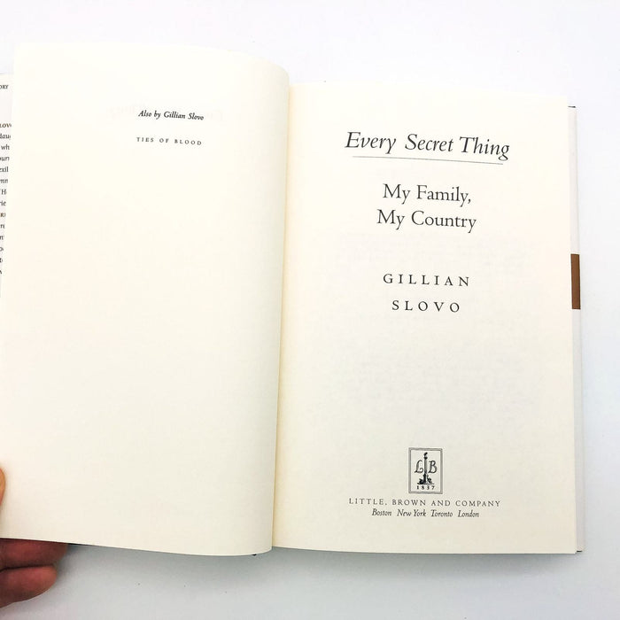 Every Secret Thing Hardcover Gillian Slovo 1997 Women Journalists Biography 1st 7