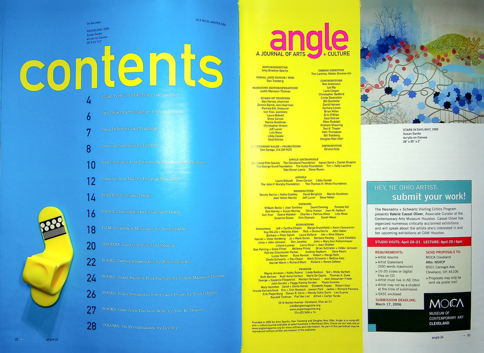 Angle Magazine Jan-Feb 2006 Susan Danko Lilian Tyrrell Dana Depew Cleveland Art