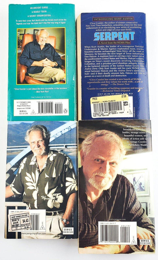 NUMA Files by Clive Cussler: 4 Books Serpent, Fire Ice, Lost City & More 2