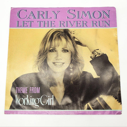 Carly Simon Let The River Run Single Record Arista 1989 AS1-9793 1