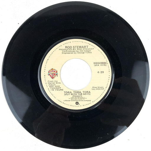 Rod Stewart 45 RPM Record Tora, Tora, Tora / Tonight I'm Yours WEA 1981 2