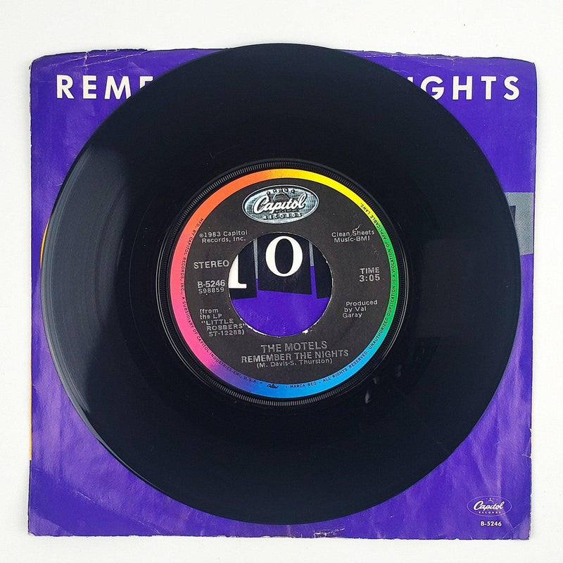 The Motels Remember The Nights Record 45 RPM Single B-5246 Capitol Records 1983 3