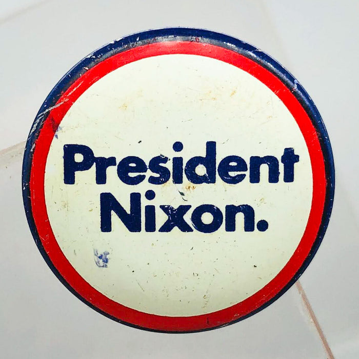 President Nixon Button 1" Pin Presidential Political Campaign Red White Blue 4