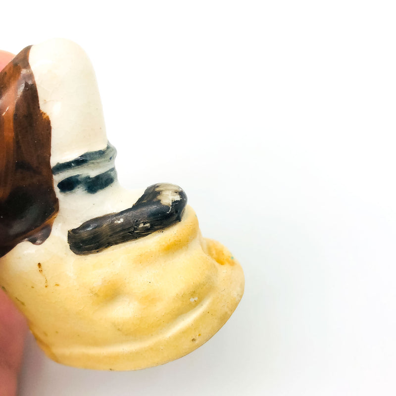 Occupied Japan Figurine Kewpie Musician Music Boy Playing Fiddle Violin 4" Cpy3