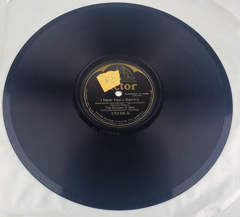 The Duncan Sisters Rememb'ring I Never Had A Mammy 78 Single Record Victor 1924 3