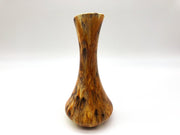 Vintage Ceramic Cruet Pitcher Faux Wood Glaze Orange Hand Made Signed Fritz 1980 8