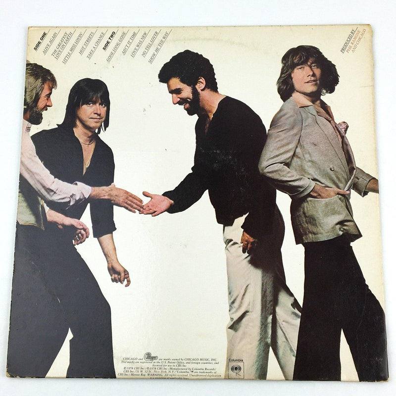 Chicago Hot Streets Record 33 RPM LP FC 35512 Columbia 1978 Gatefold 2