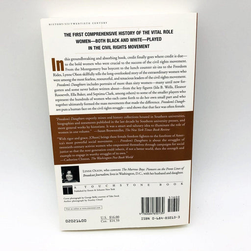 Freedoms Daughters Paperback Lynne Olson 2001 African American Women Civil Right 2