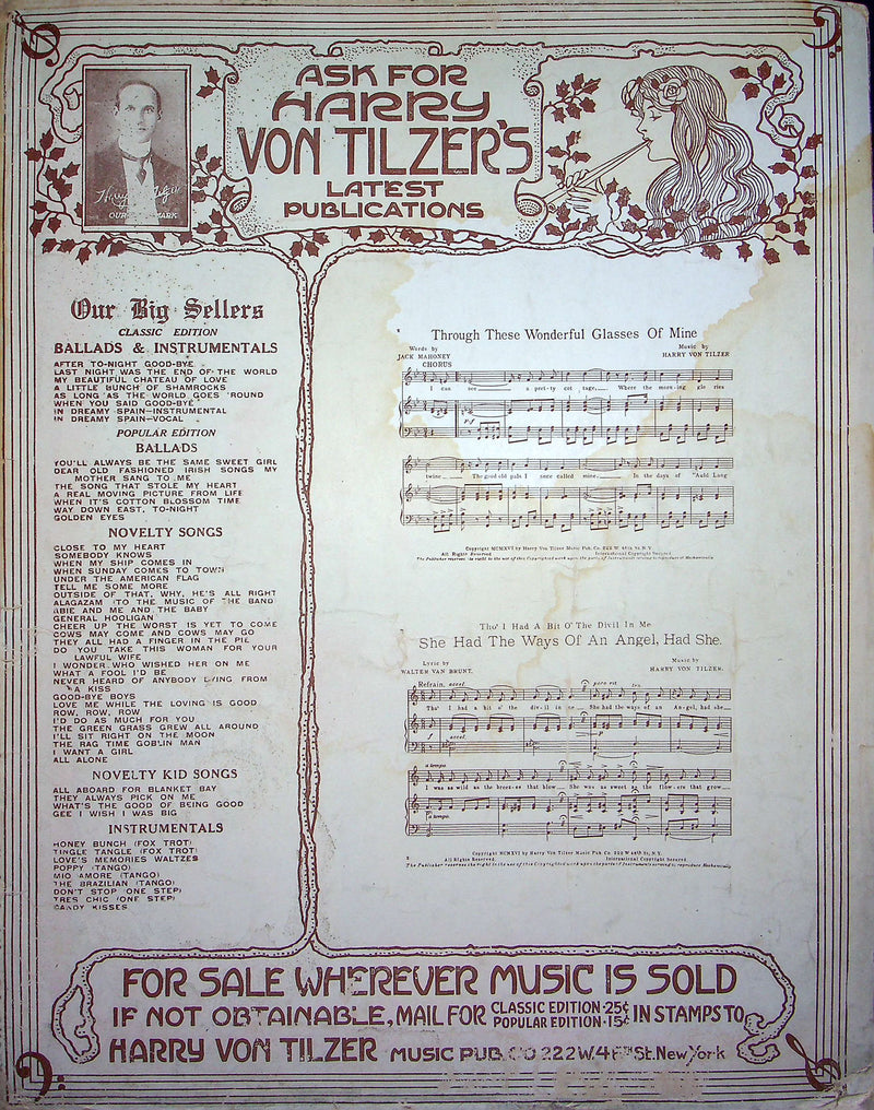 Sheet Music On The South Sea Isle Harry Von Tilzer 1916 Irene Bordoni Hawaiian 3