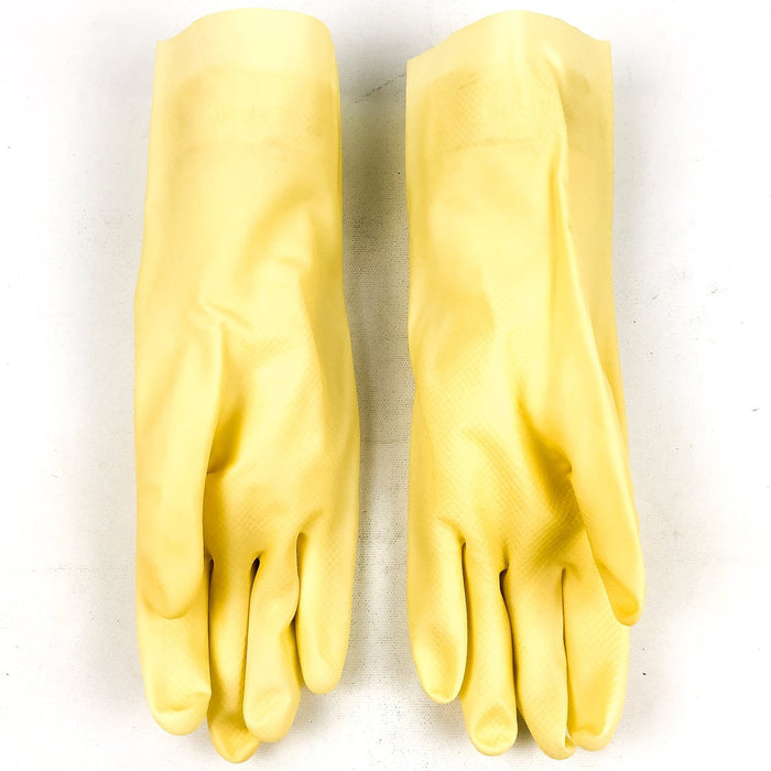 Natural Canner Latex Gloves Rubber 12 Pairs 12" Large Chemical Resistant 16 Mil 3