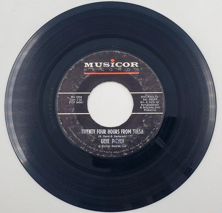 Gene Pitney Twenty Four Hours From Tulsa 45 RPM Single Record Musicor 1963 1