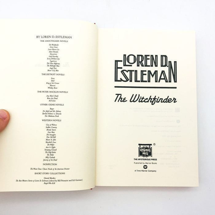 The Witchfinder Hardcover Loren D. Estleman 1998 French Detective 1st Edition 7