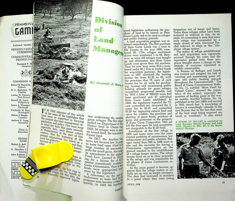 Pennsylvania Game News Magazine July 1970 75th Anniversary Hunting Wildlife