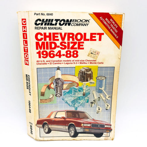 Chilton's Chevrolet Mid Size 1964-88 Paperback 1988 Car Repair Guide Manual 1