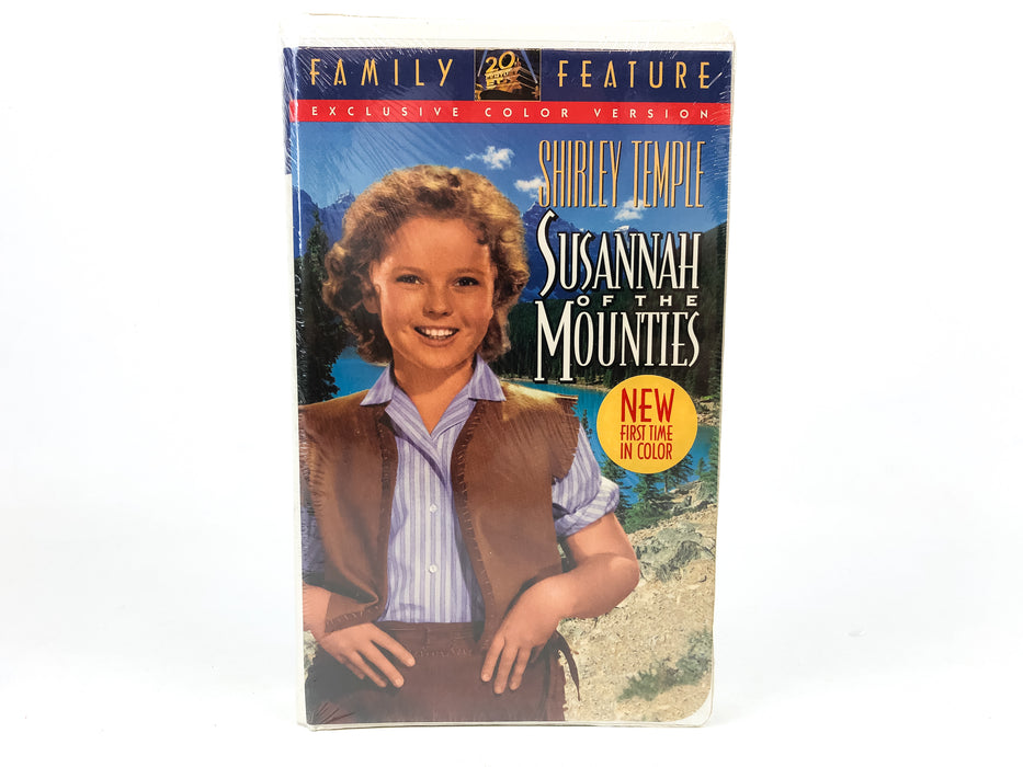 Shirley Temple Susannah of the Mounties VHS Tape NEW SEALED Color Version