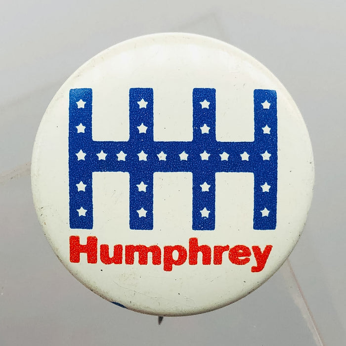 Hubert Horatio Humphrey HHH Stars Button Pin 1" Presidential Campaign Politics 4