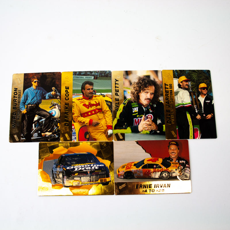 Action Packed 94 Series1 Gold Leaf Jarrett, Petty, Cope, Irvan Burton Lot of 6