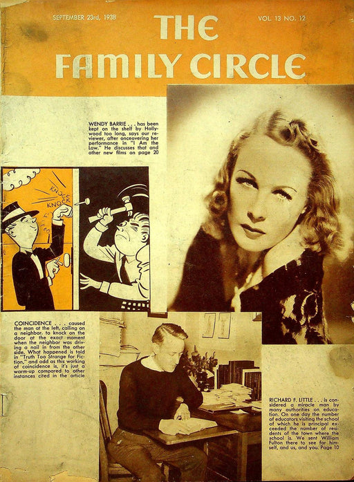 The Family Circle Magazine September 23 1938 Vol 13 No 12 Wendy Barrie 1