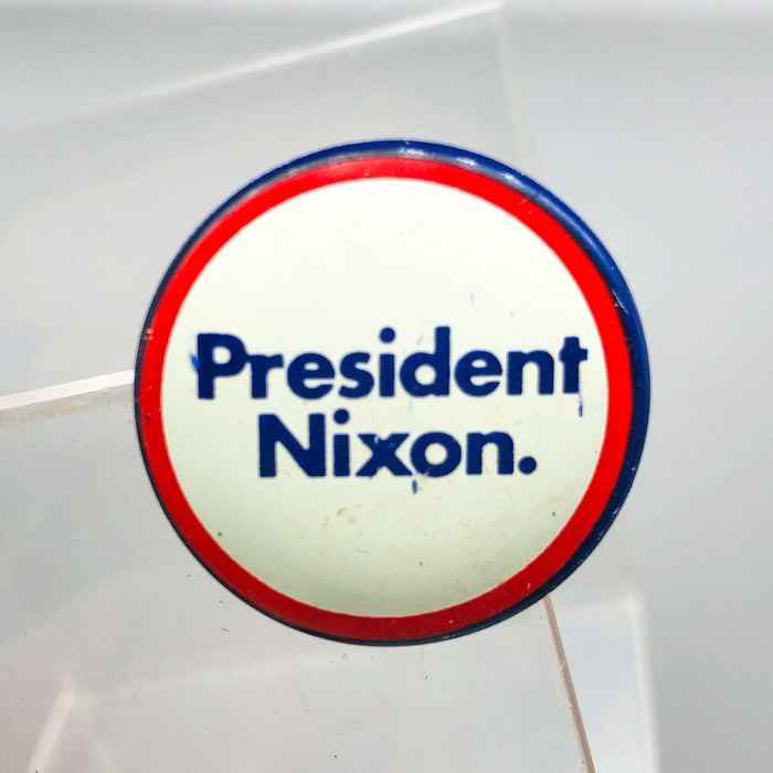 President Nixon Button 1" Pin Presidential Political Campaign Red White Blue 11