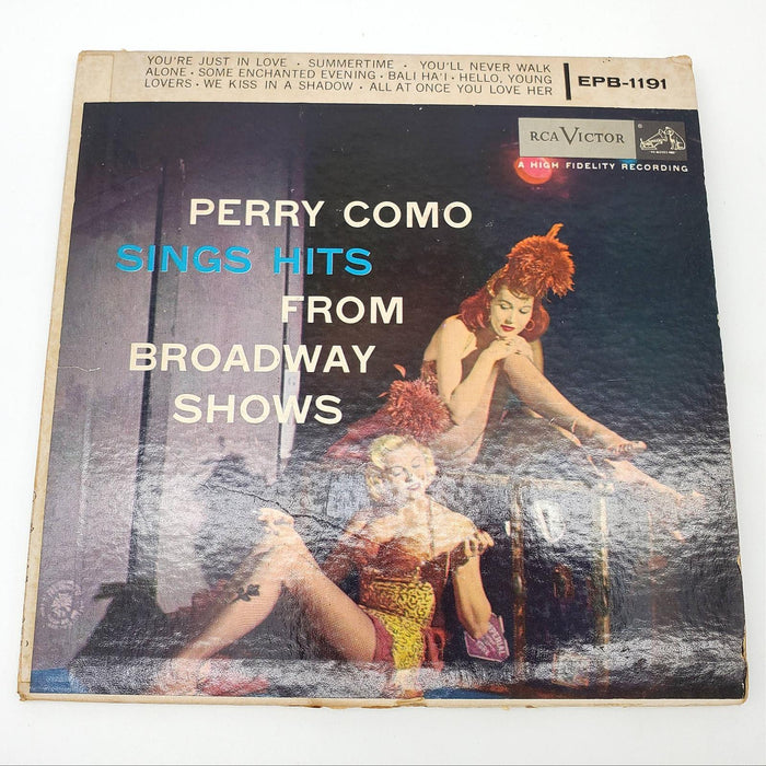 Perry Como Sings Hits From Broadway Shows 2x EP Record RCA Victor 1956 EPB 1191 1