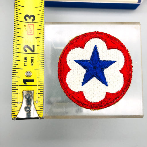 WW2 US Army Patch Service Forces Shoulder Sleeve Insignia Blue Star Round Snow 1