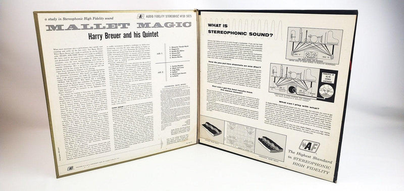 Harry Breuer and His Quintet Mallet Magic 33 RPM LP Record 1958 Gatefold 5