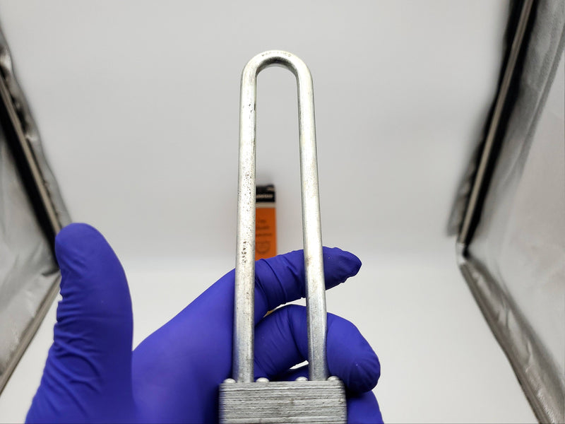 Master Lock Padlock No 1 Long Shackle 6" Milwaukee USA Made Vintage NOS