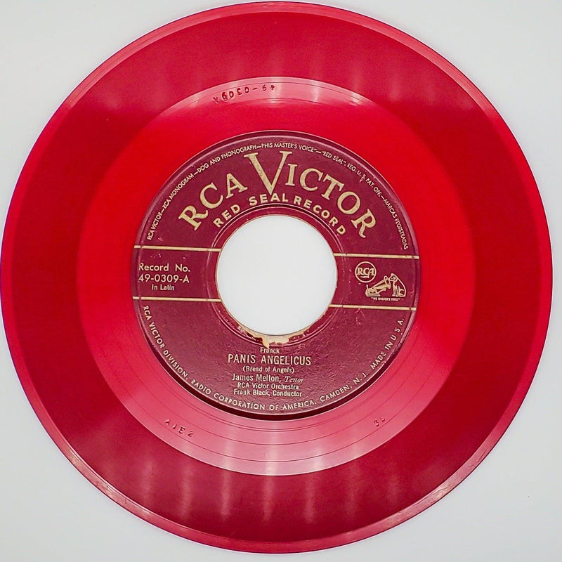 James Melton Panis Angelicus Record 45 RPM Single 49-0309 RCA Victor RED Seal 1