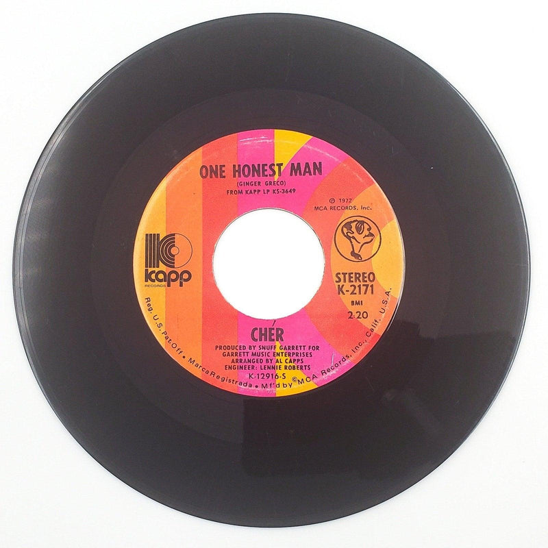 Cher Living In A House Divided 45 RPM Single Record Kapp Records 1972 2