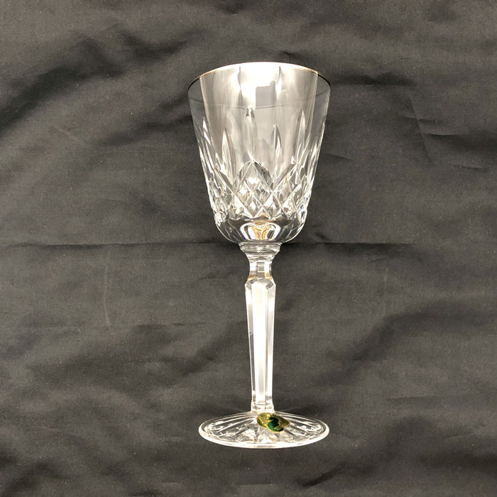 1ct Waterford Crystal Wine Goblet Lismore Pattern 7-3/8" Signed Signature Glass