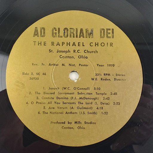 St. Joseph RC Church Choir Ad Gloriam Dei 33 RPM LP Record 1970 Canton Ohio 2