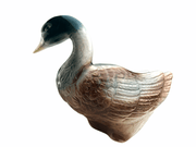 Mallard Duck Figurine Statue Porcelain Glazed Brazil 4115 Signed 5" Tall 3