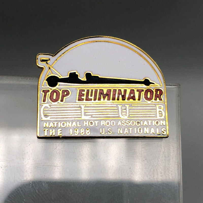 Vintage Hot Rod Association Lapel Pin 1988 Top Eliminator Club Indy Drag Racing