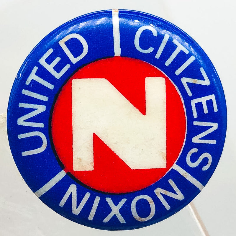 Vintage United Citizens for Nixon Button Pinback .75" Presidential Campaign 1