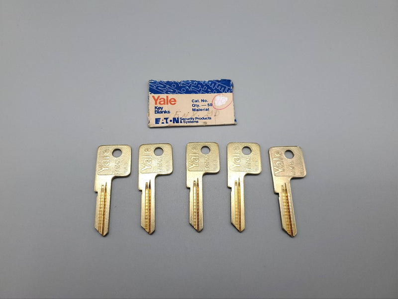 5x Yale EN8 Key Blanks GD Keyway Nickel Silver 5 Pin NOS 3