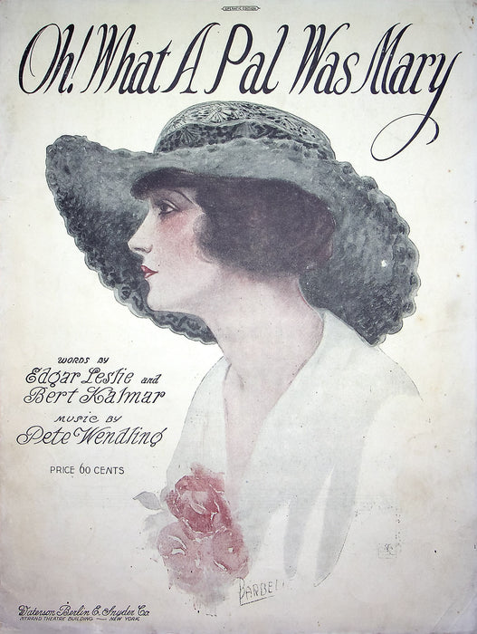 Vintage Sheet Music Oh What A Pal Was Mary 1919 Henry Burr Ray Perkins Piano 1