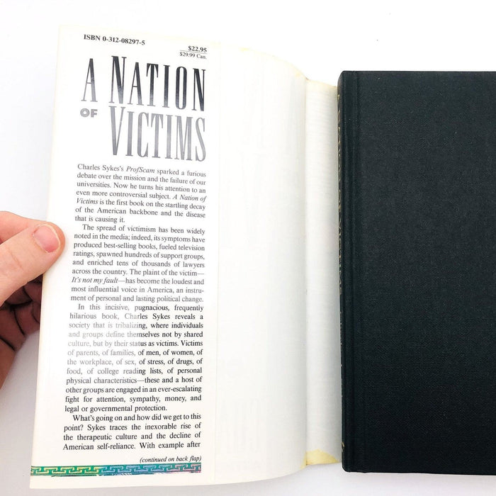 A Nation of Victims Hardcover Charles J. Sykes 1992 Crime Moral Decay Social 6