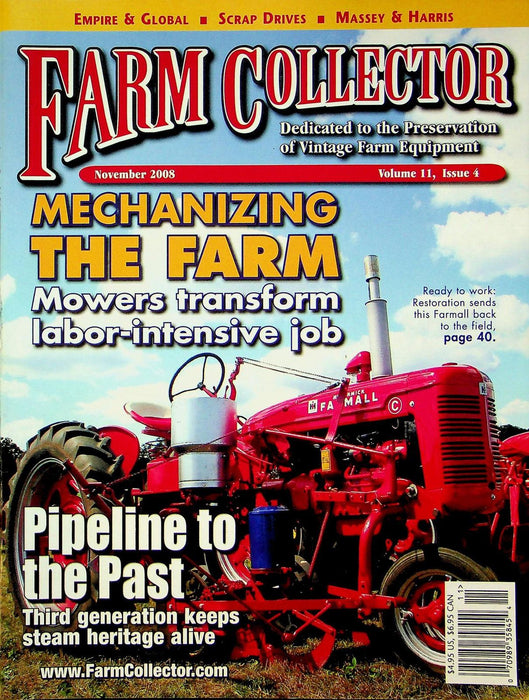 Farm Collector Magazine November 2008 Vol 11 # 4 Empire & Global