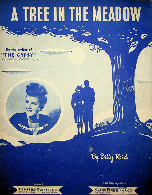 A Tree In The Meadow Sheet Music Billy Reid 1947 Piano Vocal Song Gypsy Writer 1