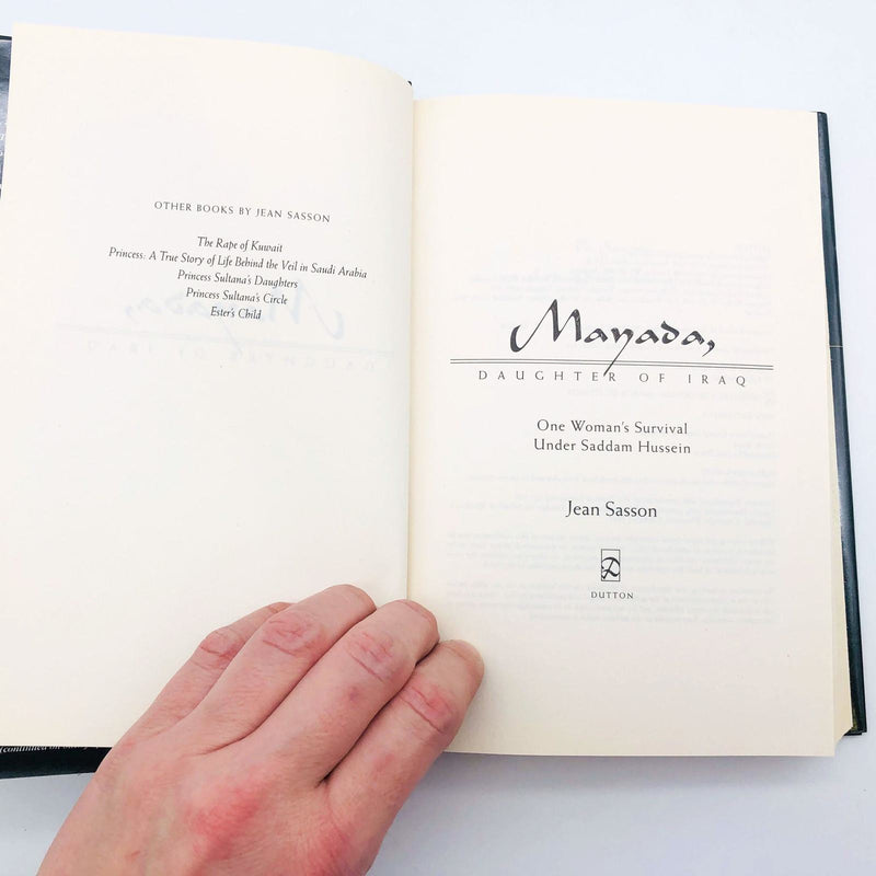 Mayada Daughter Of Iraq Hardcover Jean Sasson 2003 Royal Family Saddam Hussein 7
