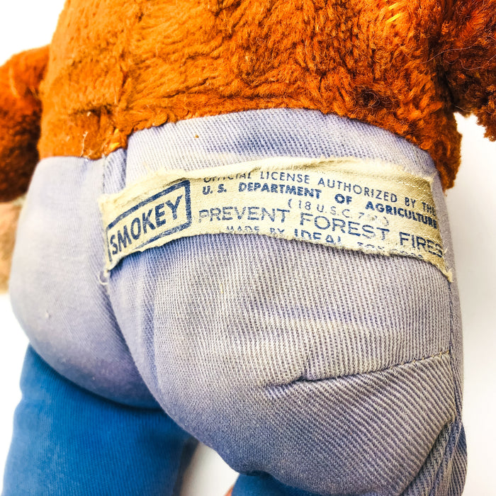 Smokey Bear Stuffed Rubber Face US Department of Agriculture Prevent Forest Fire