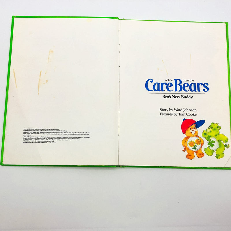 A Tale From The Care Bears Ben's New Buddy HC Ward Johnson 1984 Friendship 8