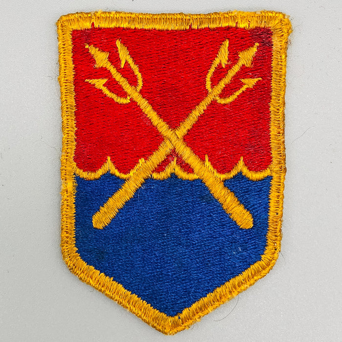 WW2 US Army Patch Eastern Defense Command Crossed Trident Pitchfork No Glow 2