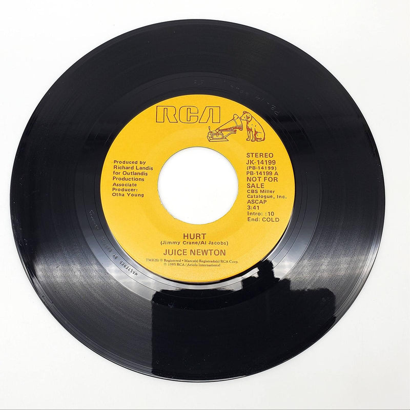 Juice Newton Hurt Single Record RCA 1985 JK-14199 PROMO Pop Country 1